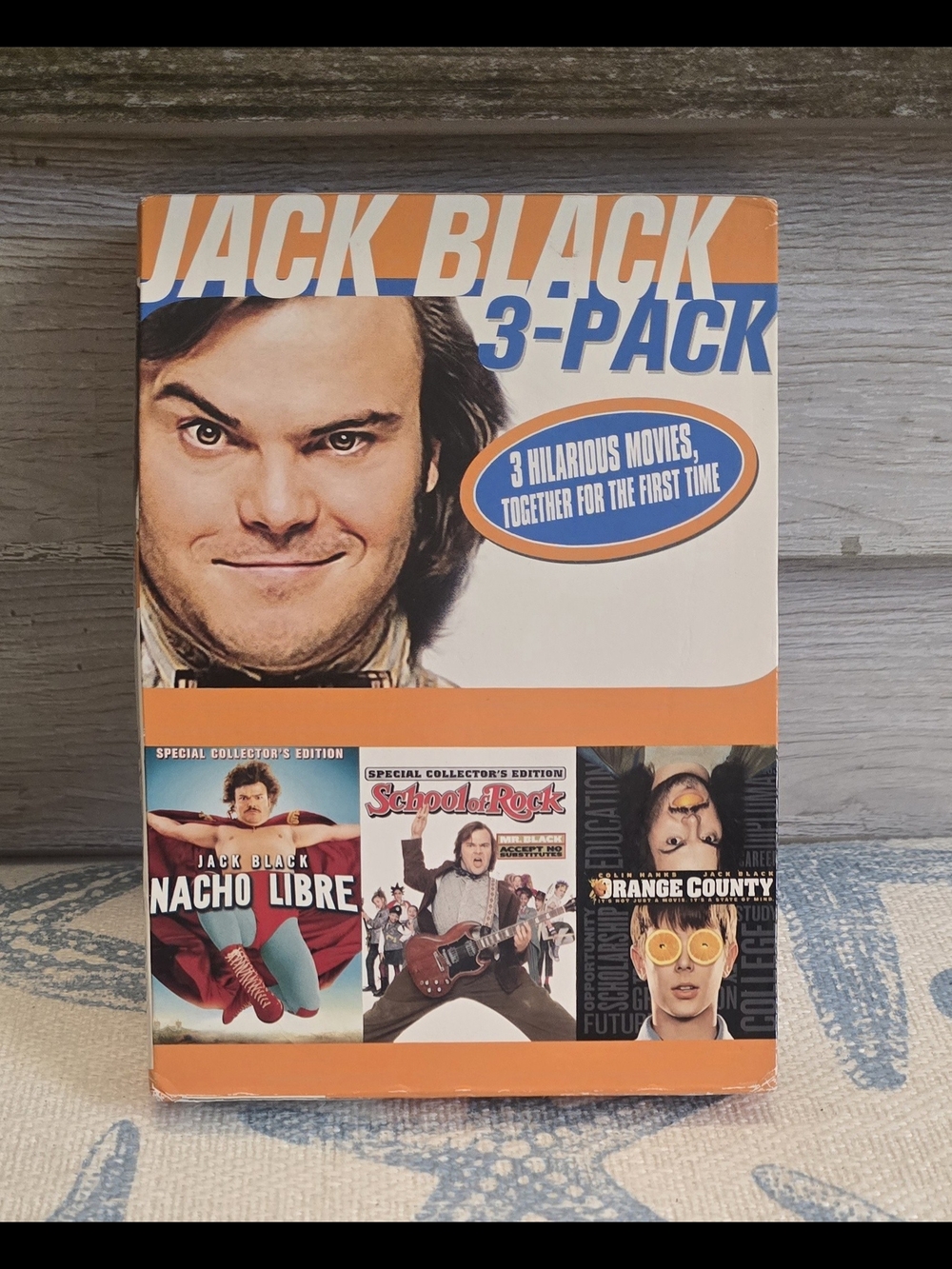 Jack Black 3-Pack DVD Set - Orang County, Nacho Libre, School Of Rock